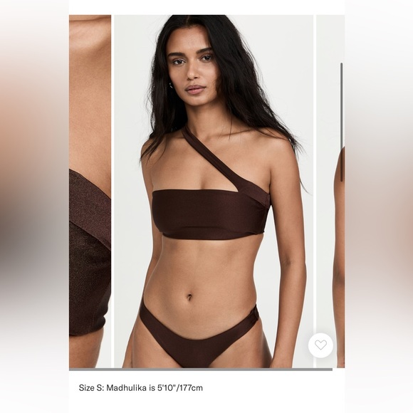 JADE Swim - Halo One Shoulder Strap Bandeau Bikini Top - Picture 3 of 4